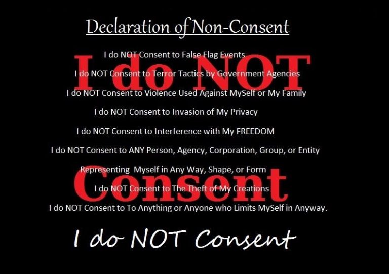 Read more about the article Declaration of Non-Consent