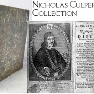 Nicholas Culpeper Collection of mostly original printings